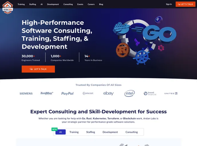 screenshot of Service