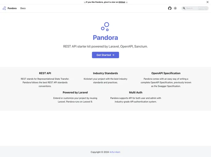 screenshot of Pandora