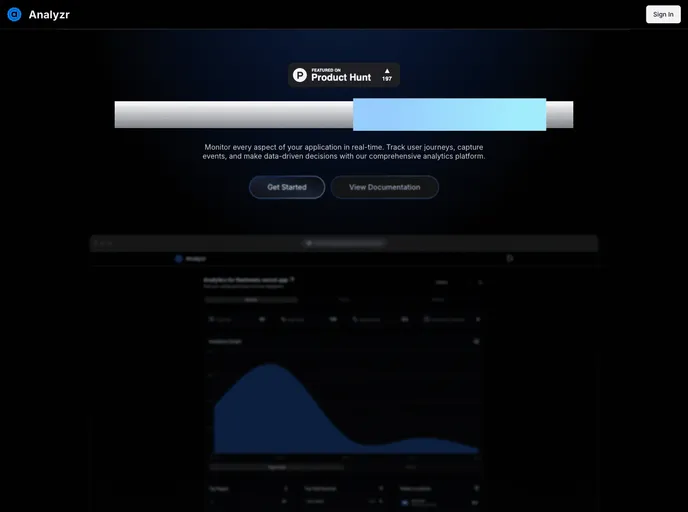 screenshot of Analyzr