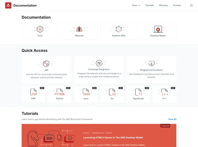 screenshot of Docs Legacy