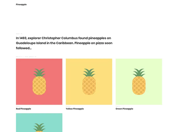 screenshot of Pineapple