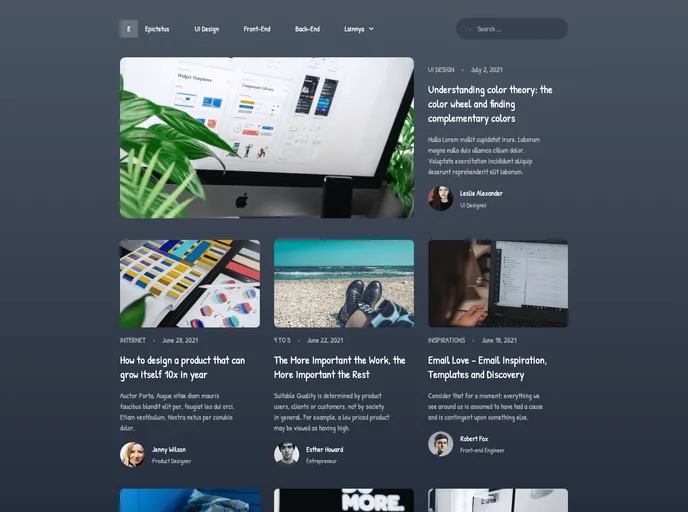 screenshot of Epictetus