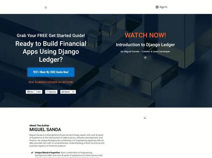 screenshot of Django Ledger