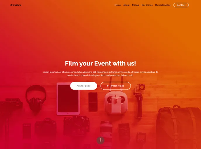 screenshot of Layout DroneZone By Builder