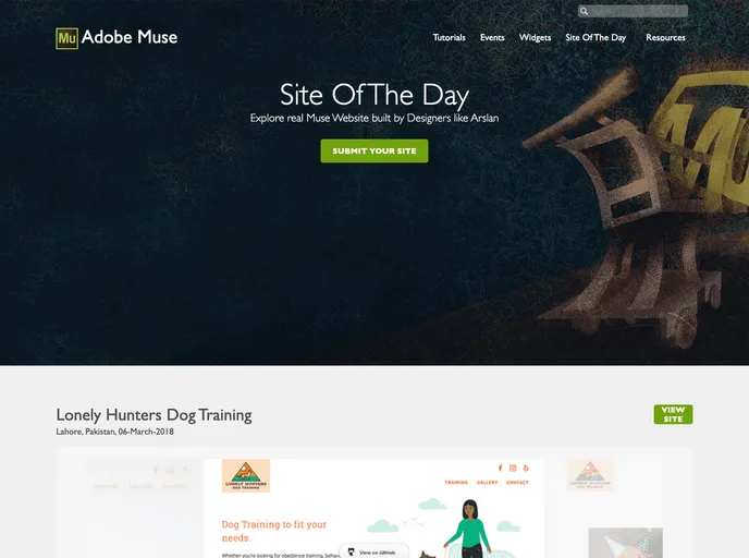 screenshot of Layout Muse