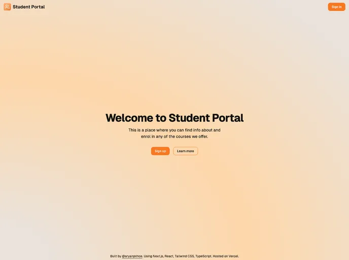 screenshot of Campus Hub