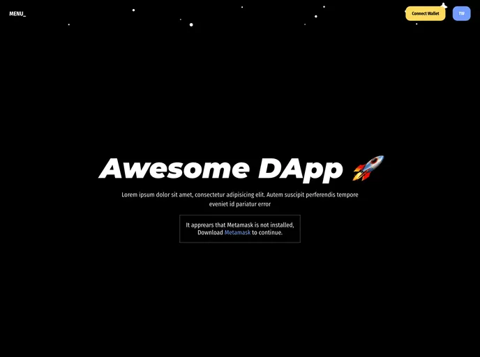 screenshot of Next Ethers