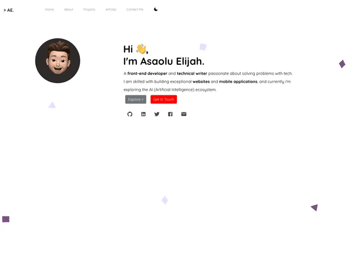 screenshot of Portfolio