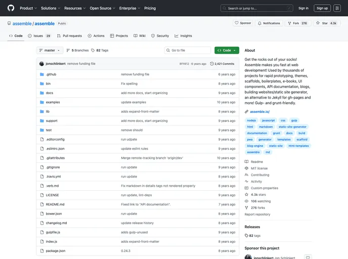 screenshot of Gulp Assemble
