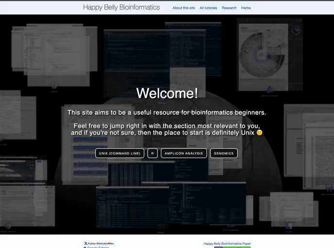 screenshot of AstrobioMike.github.io