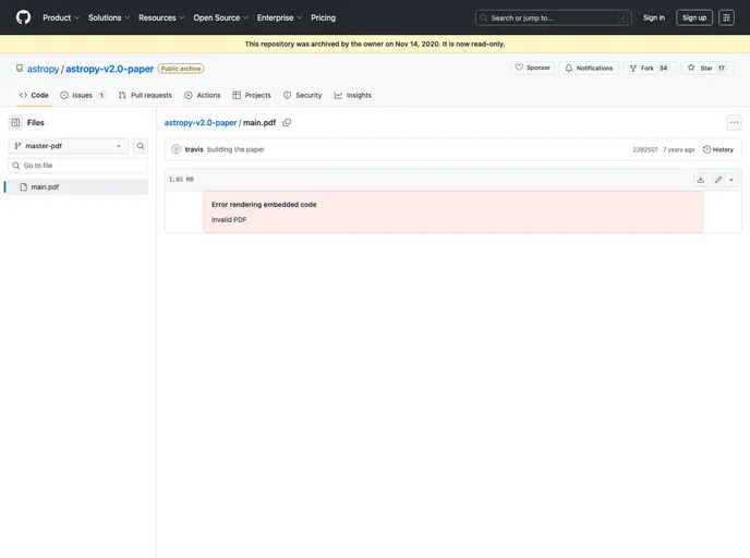 screenshot of Astropy V2.0 Paper