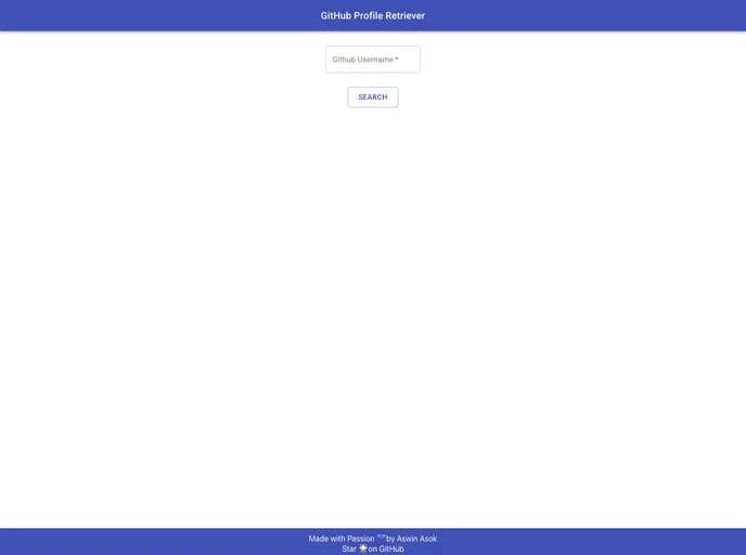 screenshot of Profile Retriever