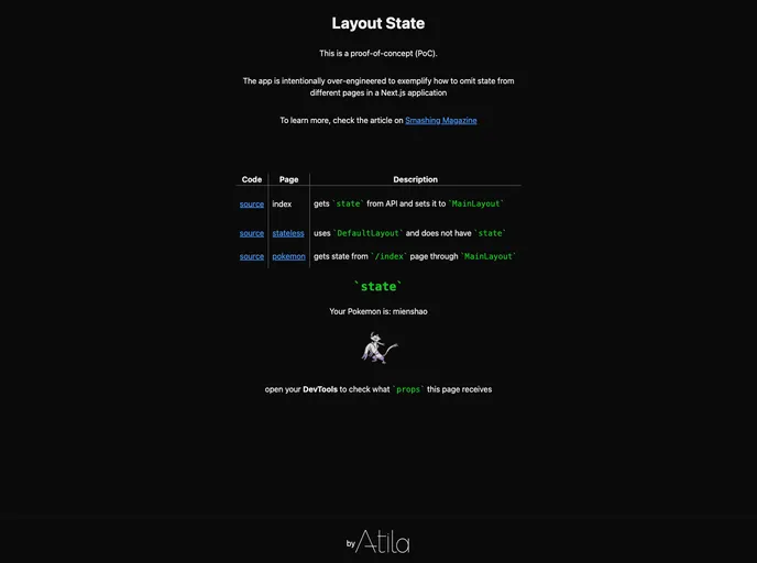 Nextjs Layout State screenshot