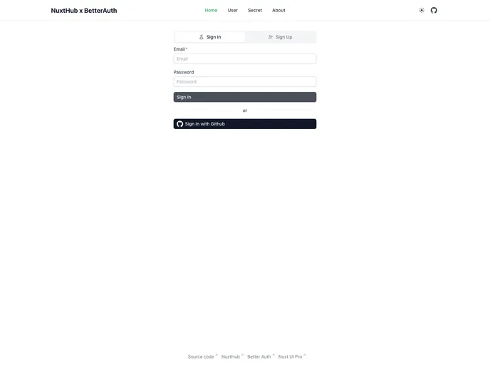 Nuxthub Better Auth