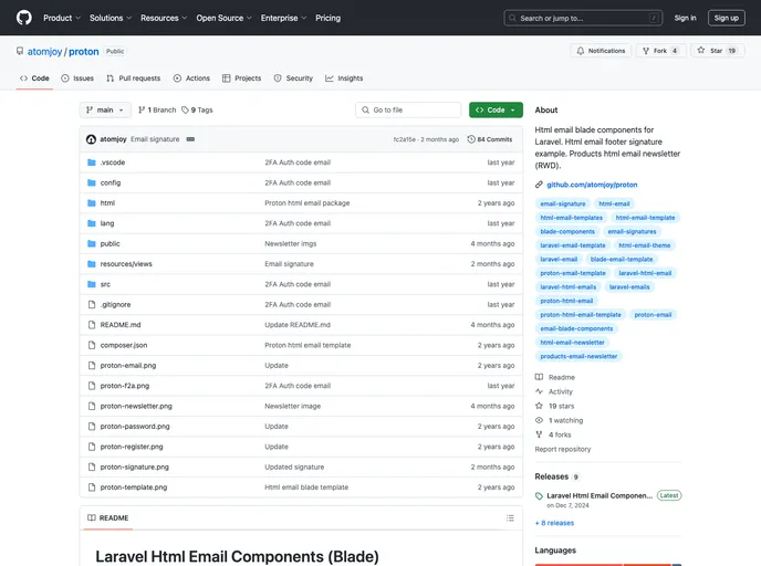 screenshot of Proton