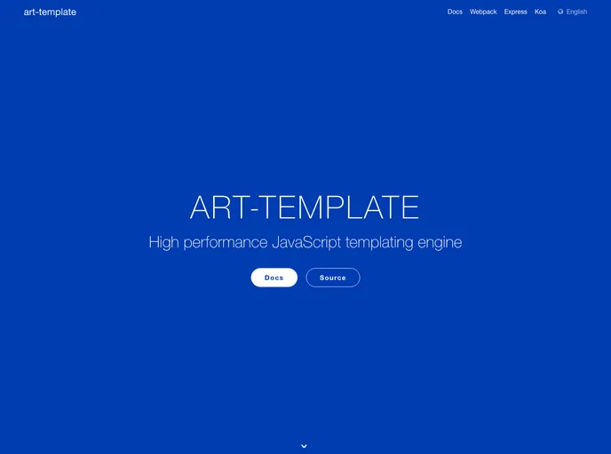 screenshot of Art Template