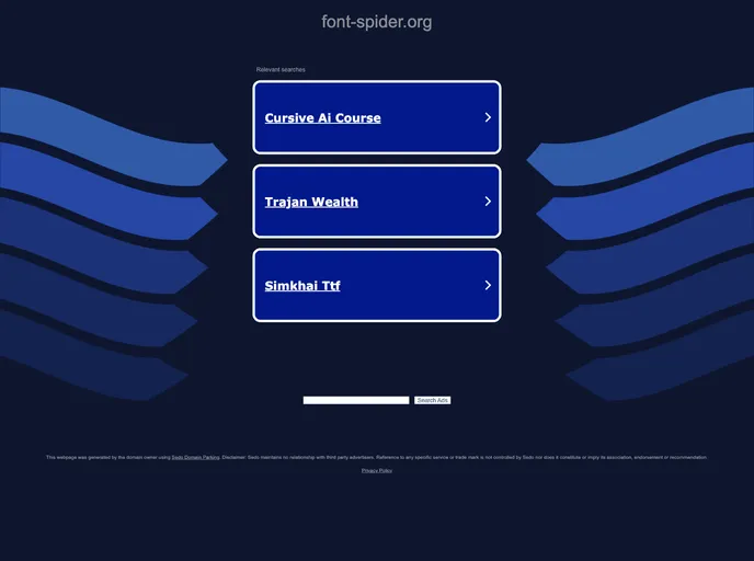 screenshot of Grunt Font Spider