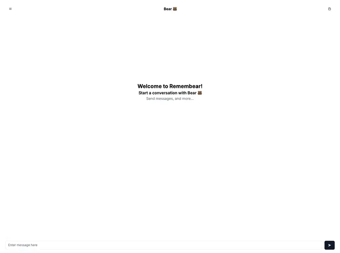 screenshot of Remembear