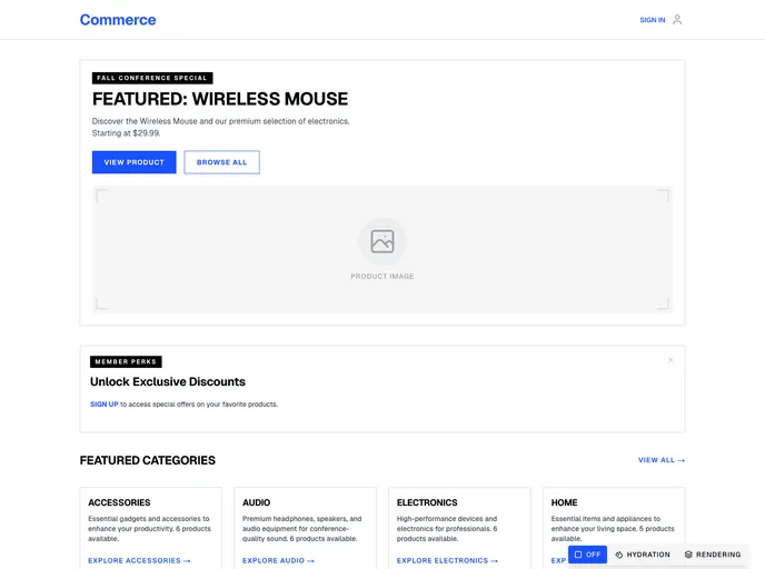 Next16 Commerce screenshot