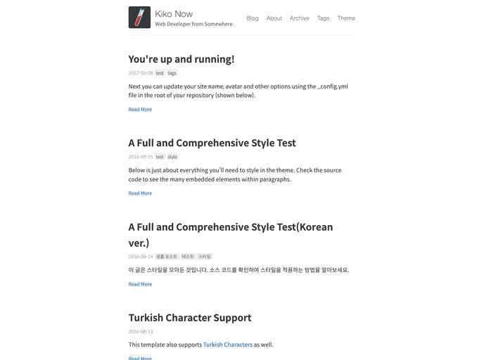 screenshot of Kiko Now