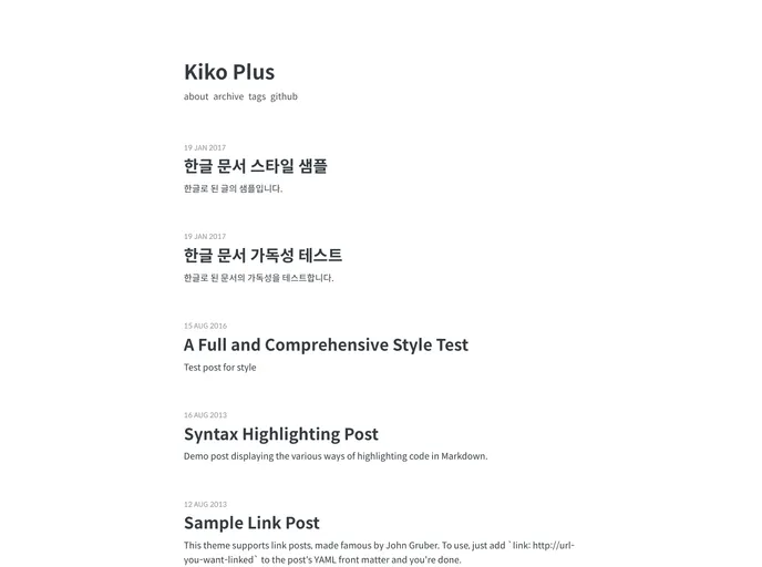 screenshot of Kiko Plus
