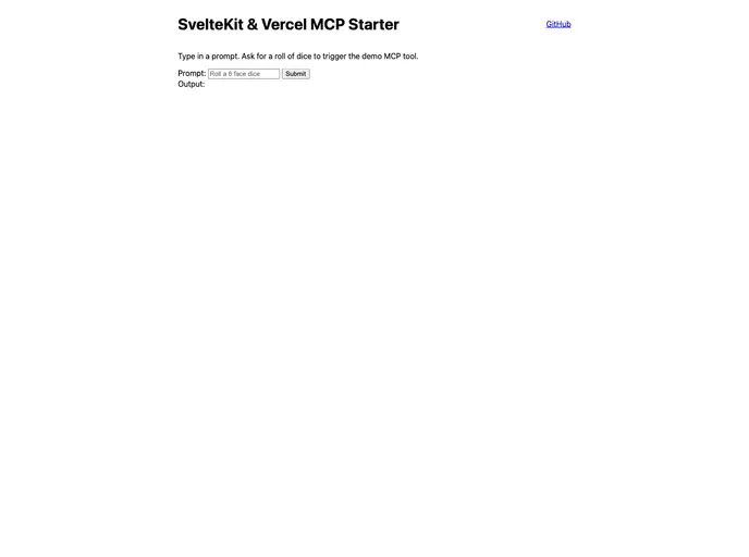 Sveltekit Mcp Starter screenshot