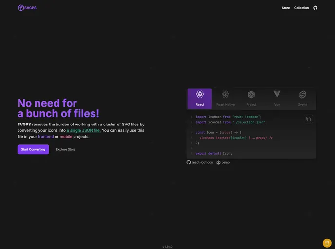 React Icomoon screenshot