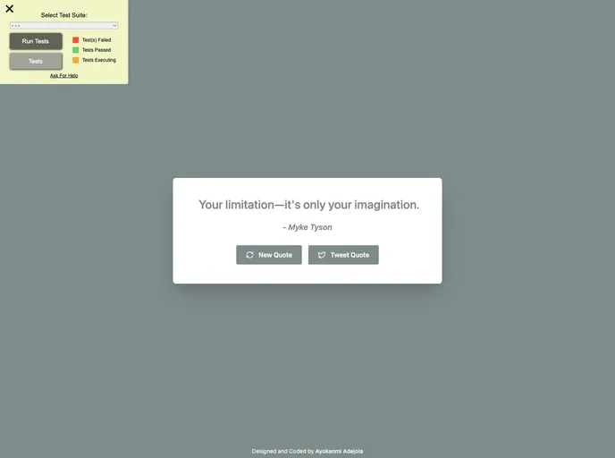 Random Quote Machine screenshot