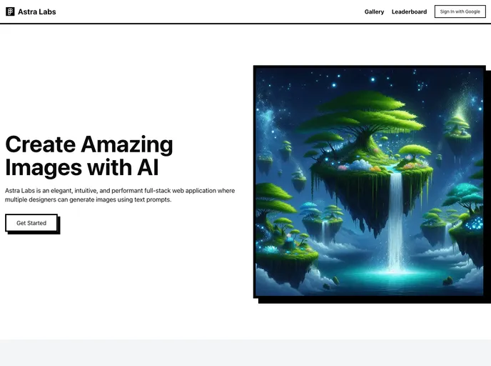 screenshot of Astra Demo App