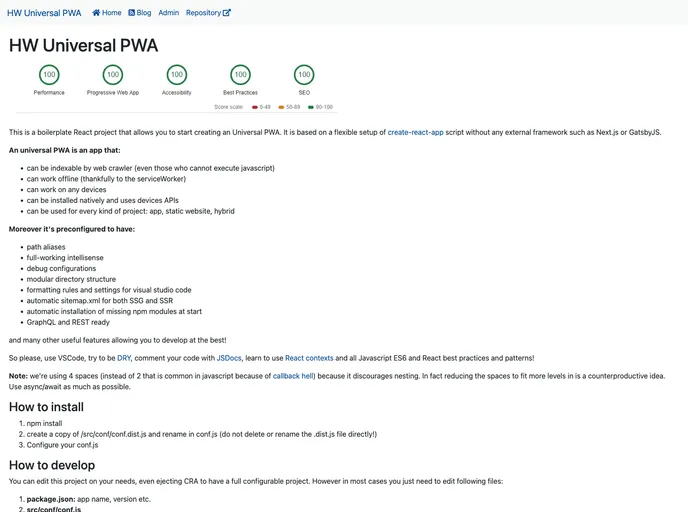 Universal Pwa screenshot