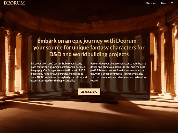 screenshot of Deorum