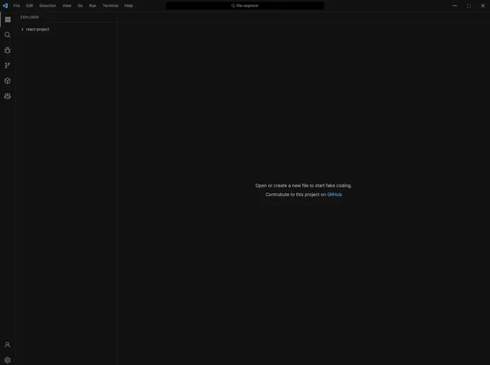 screenshot of Vscode Explorer UI