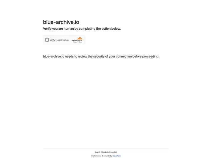 screenshot of Blue Archive