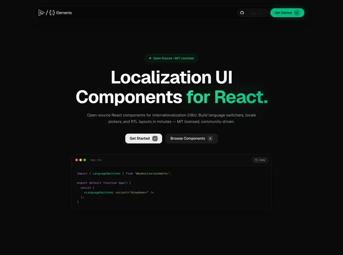 Babelize Elements screenshot