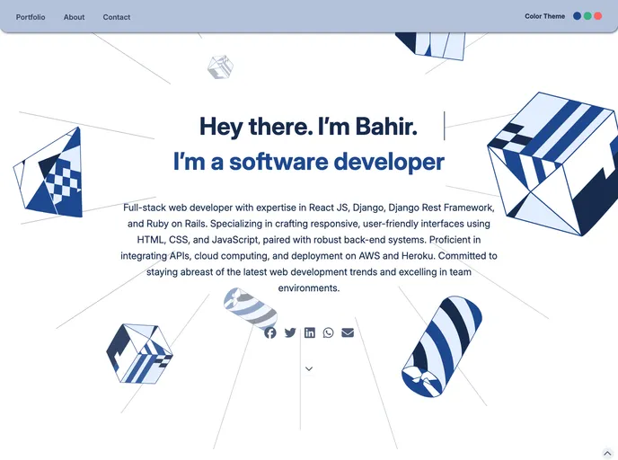 screenshot of My Portfolio