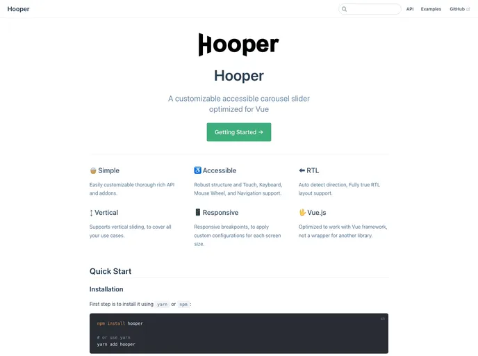 screenshot of Hooper