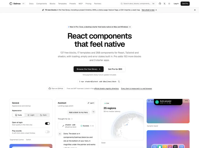Ballmac screenshot