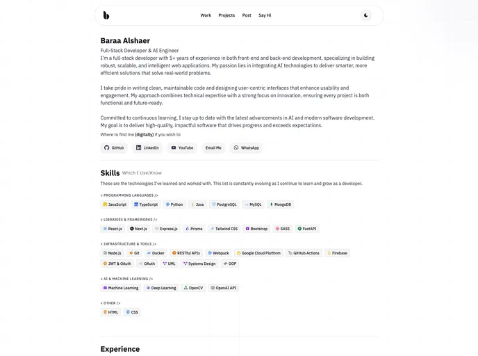 screenshot of Alshaer