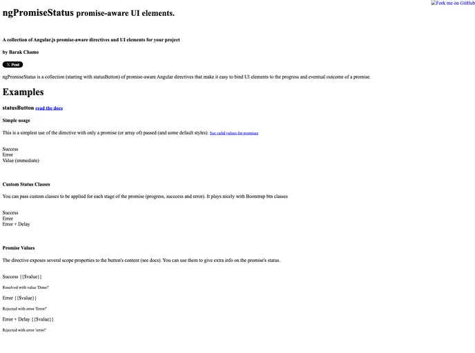 screenshot of Ng Promise Status