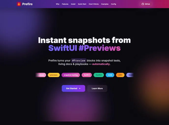 screenshot of Prefire