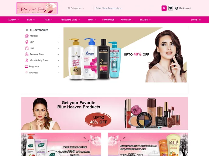 screenshot of Beautybebo.com Cloned