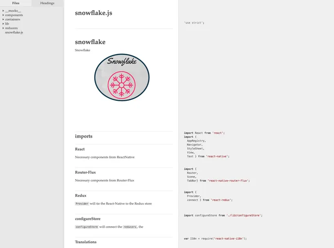 screenshot of Snowflake