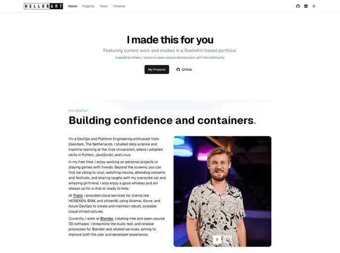 screenshot of Hellob.art