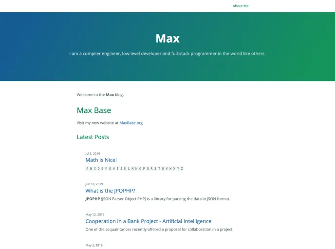 screenshot of BaseMax.Github.io
