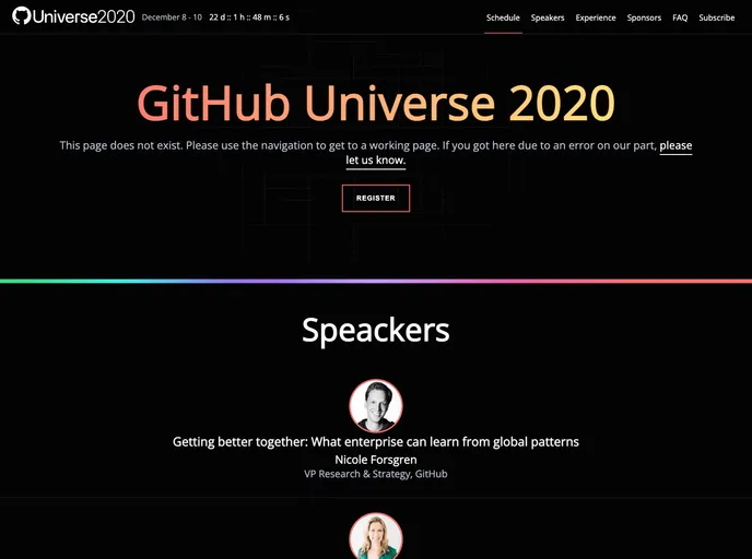 screenshot of GitHubEventWeb
