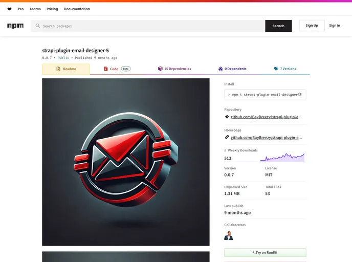 screenshot of Strapi Plugin Email Designer 5