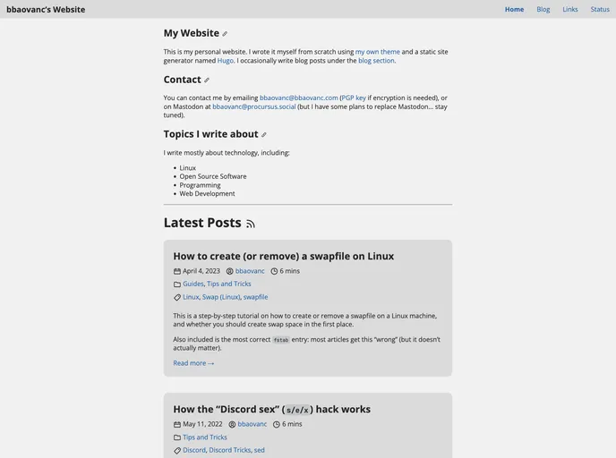 screenshot of Bobatheme
