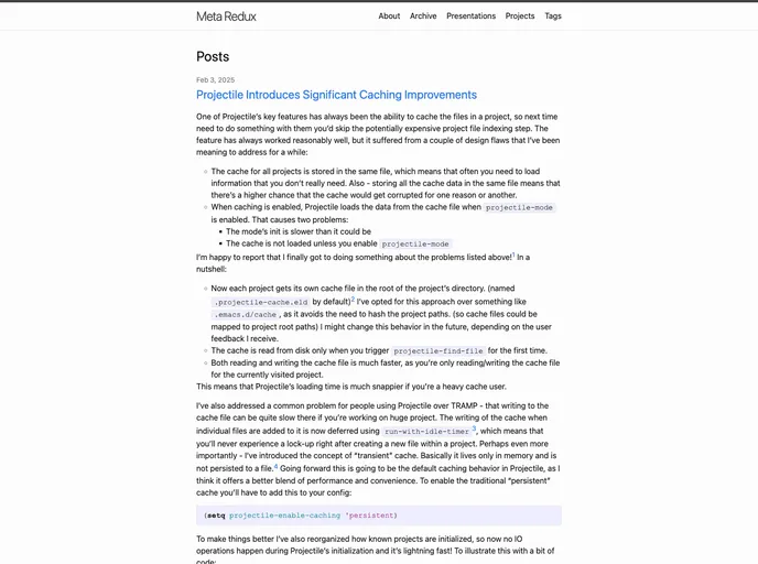 screenshot of Metaredux