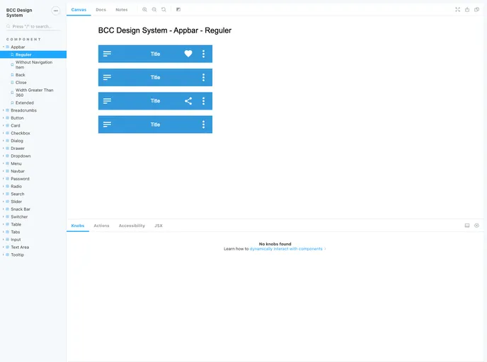 screenshot of Designsystem