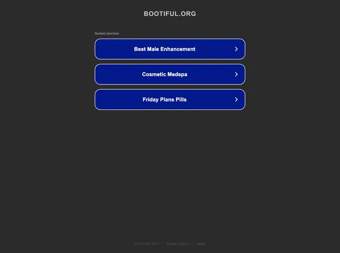 screenshot of Bootiful